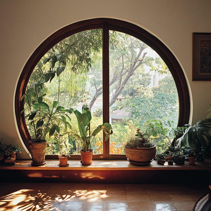 radius window in the house