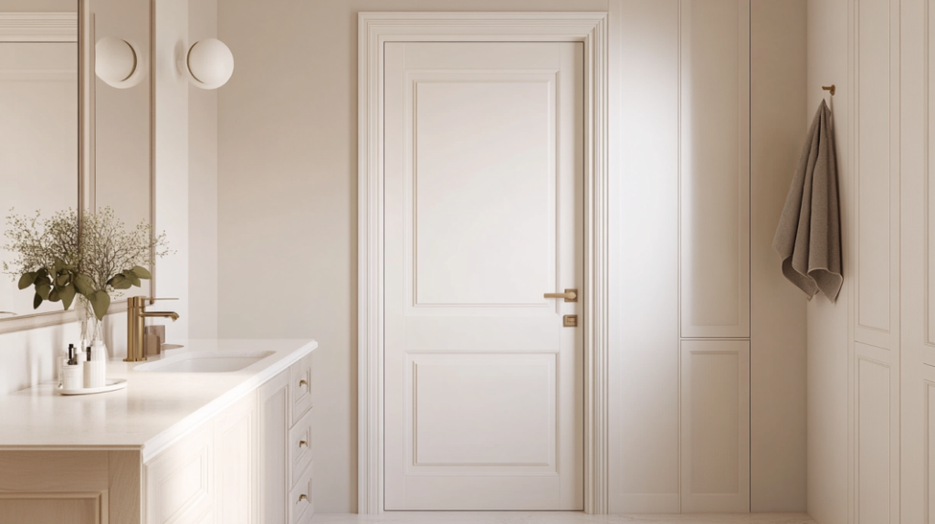 white-two-panel-door