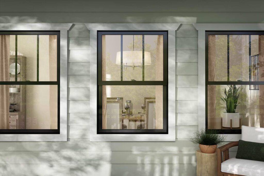 Residential Black Aluminum Windows