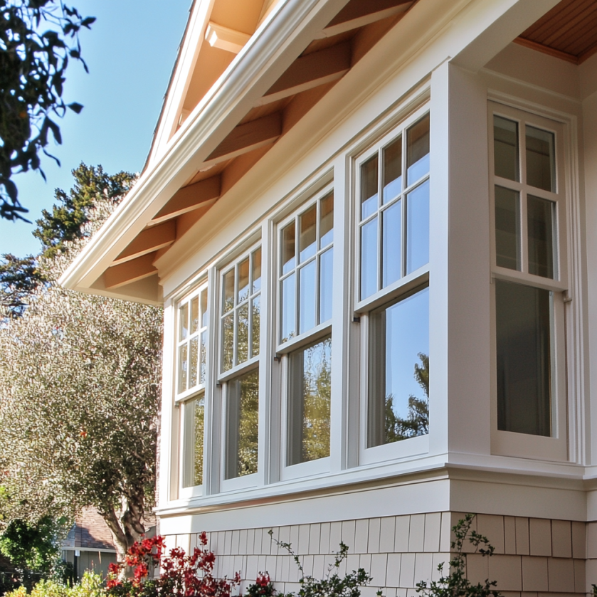 White Windows in Craftsman Home