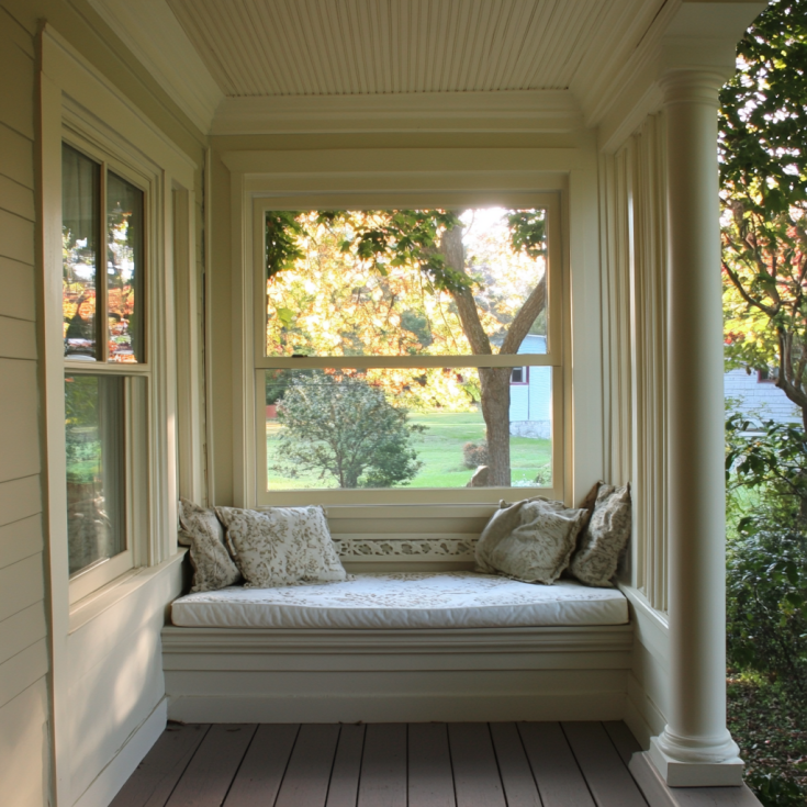 Wraparound Porch window