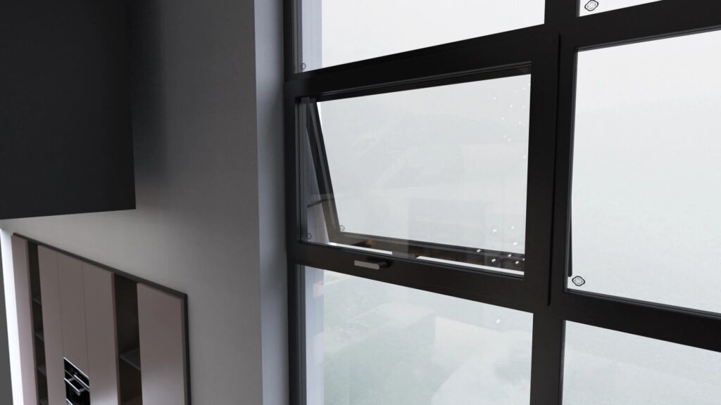 black aluminium awning window design ideas