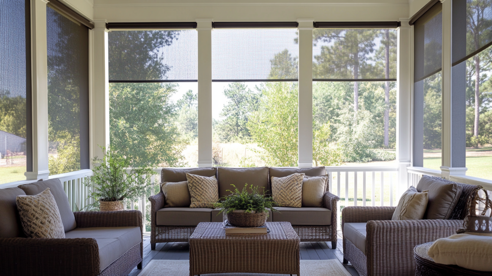 porch window treatments