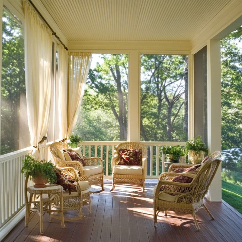 screen porch window design