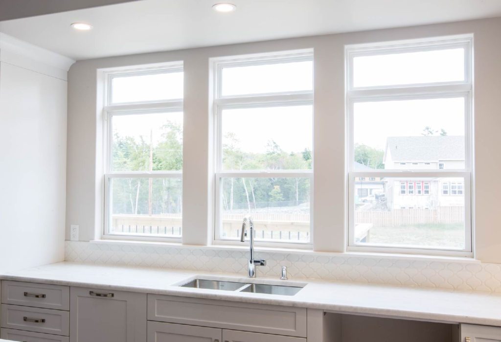 White-Single-Hung-Windows-in-the-Kitchen