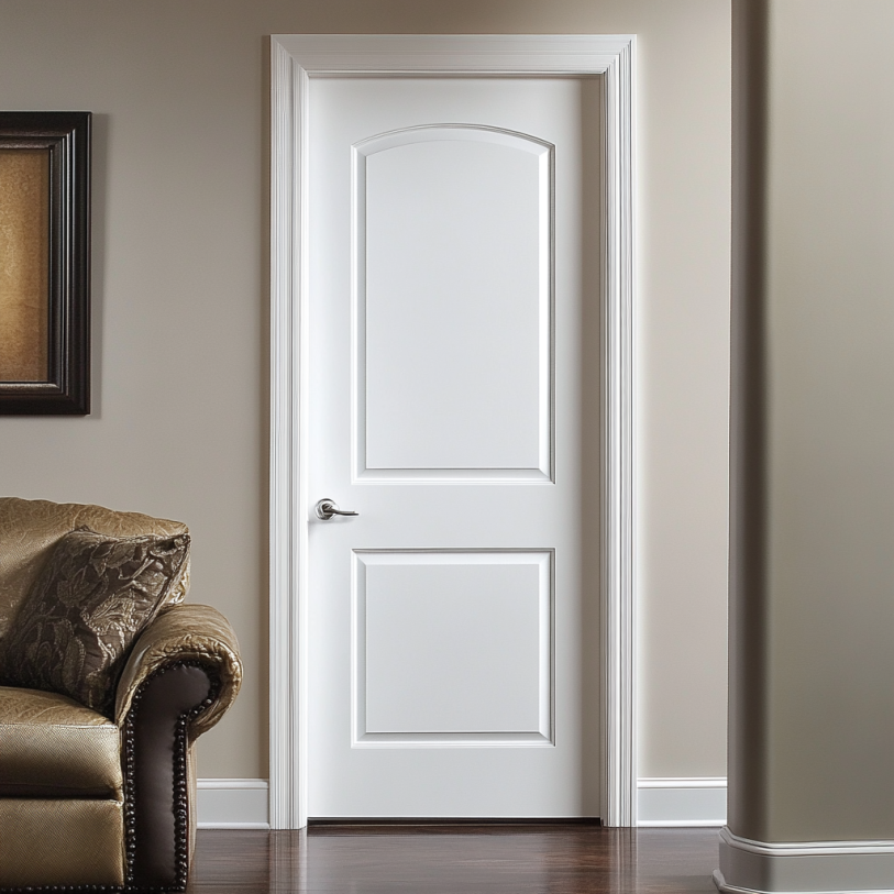 White interior solid core doors