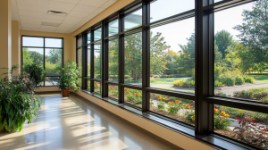 black aluminum window&custom windows