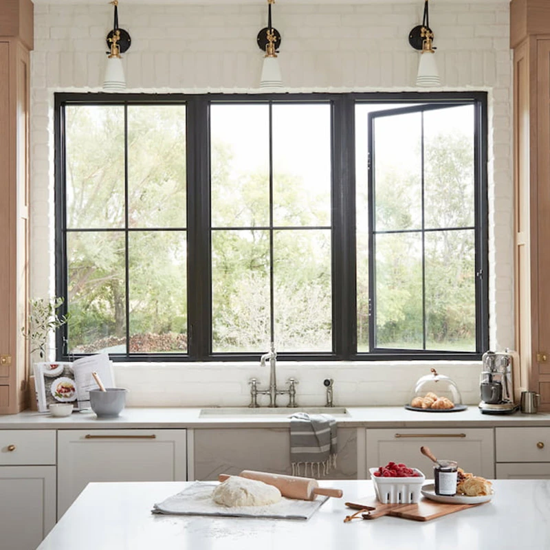 farmhouse black aluminum casement window