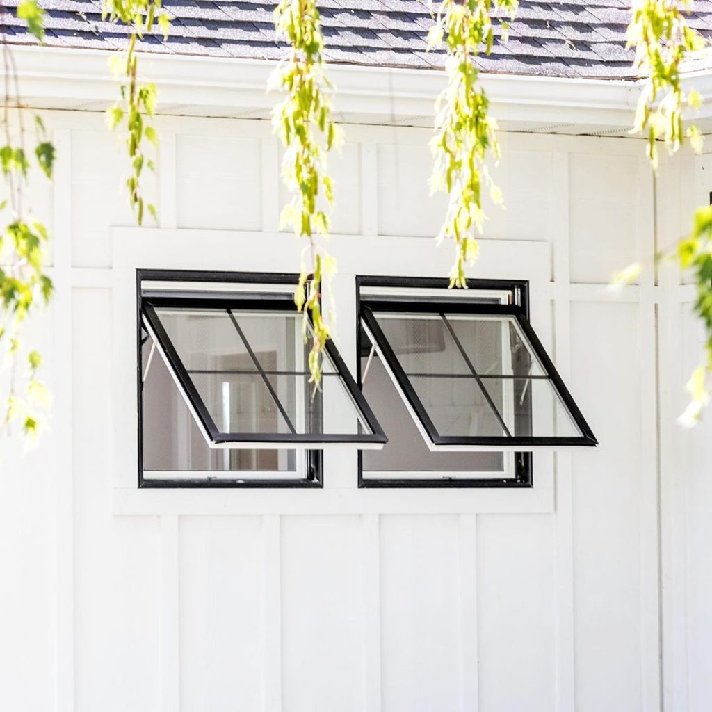 farmhouse window design awning windows