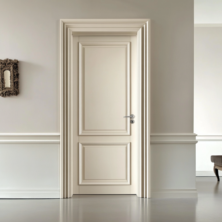 white interior solid wood doors