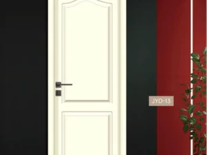 Beige Lacquer Engraved Line Door for Modern House