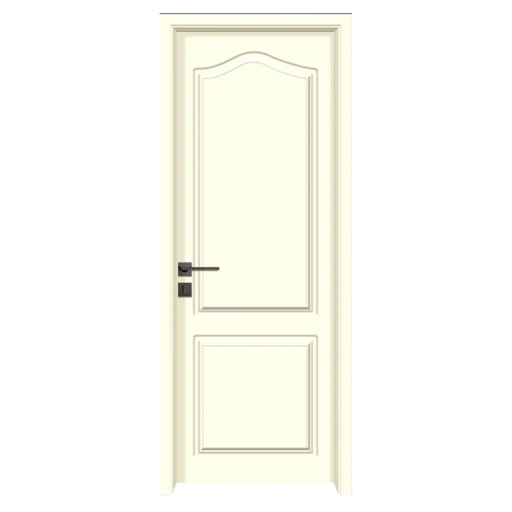 Fashionable Beige Lacquer Engraved Line Door