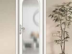 Lacquer Decorative Line with Frosted Glass Door for Modern Home
