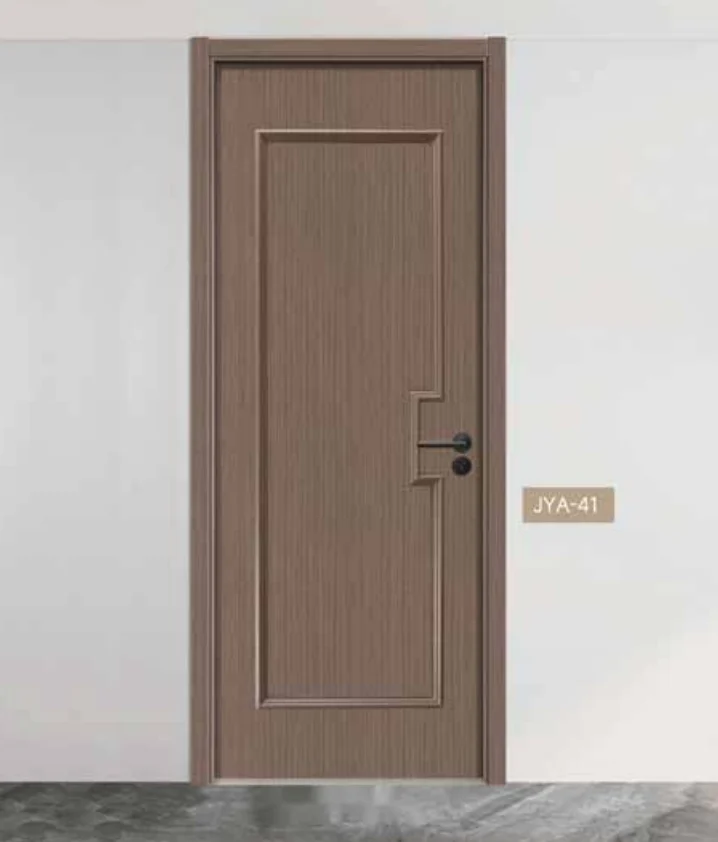 WPC-M-PVC-G02 SERIES Brown laminating decorative line door