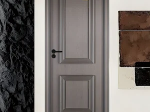 Laminating Engraved Line PVC Doors with Modern Colors