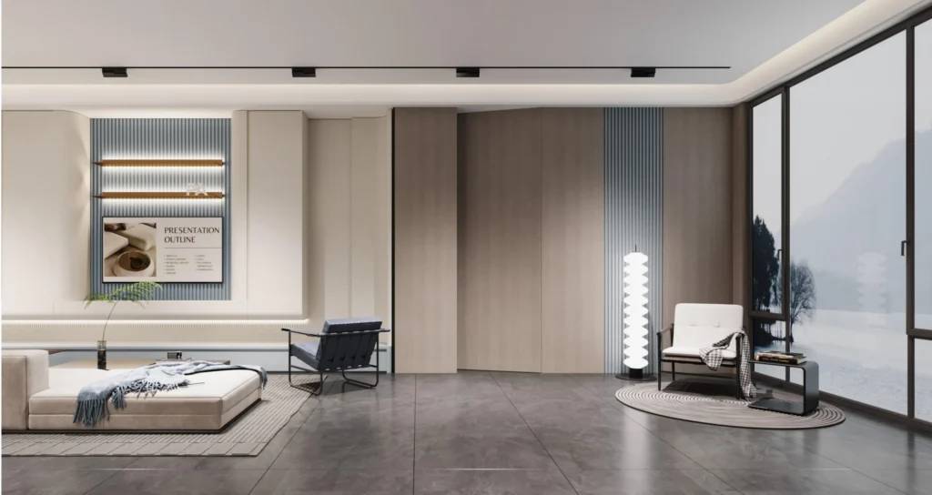 YX-PM-2 SERIES ALUMINUM INVISIBLE DOORS