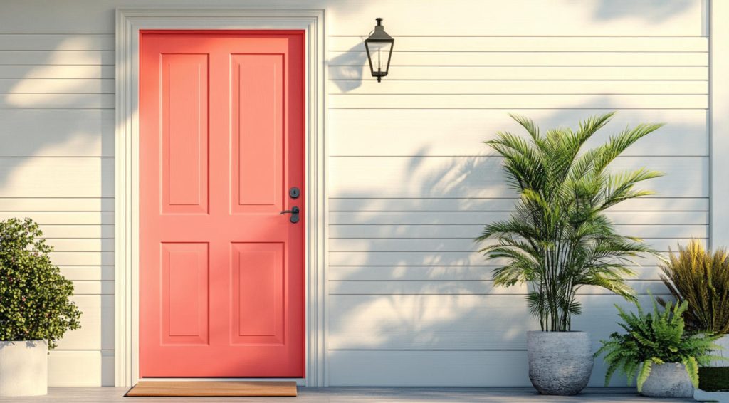 Coral-Pink-Paint-Color-front-door-color