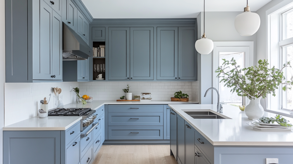 Blue Gray Kitchen Cabinets: Best Colors and Design Ideas