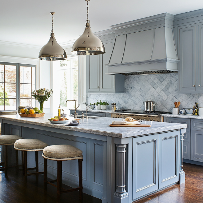 Blue Gray Kitchen Cabinets: Best Colors and Design Ideas