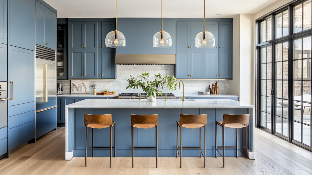 Blue Gray Kitchen Cabinets: Best Colors and Design Ideas
