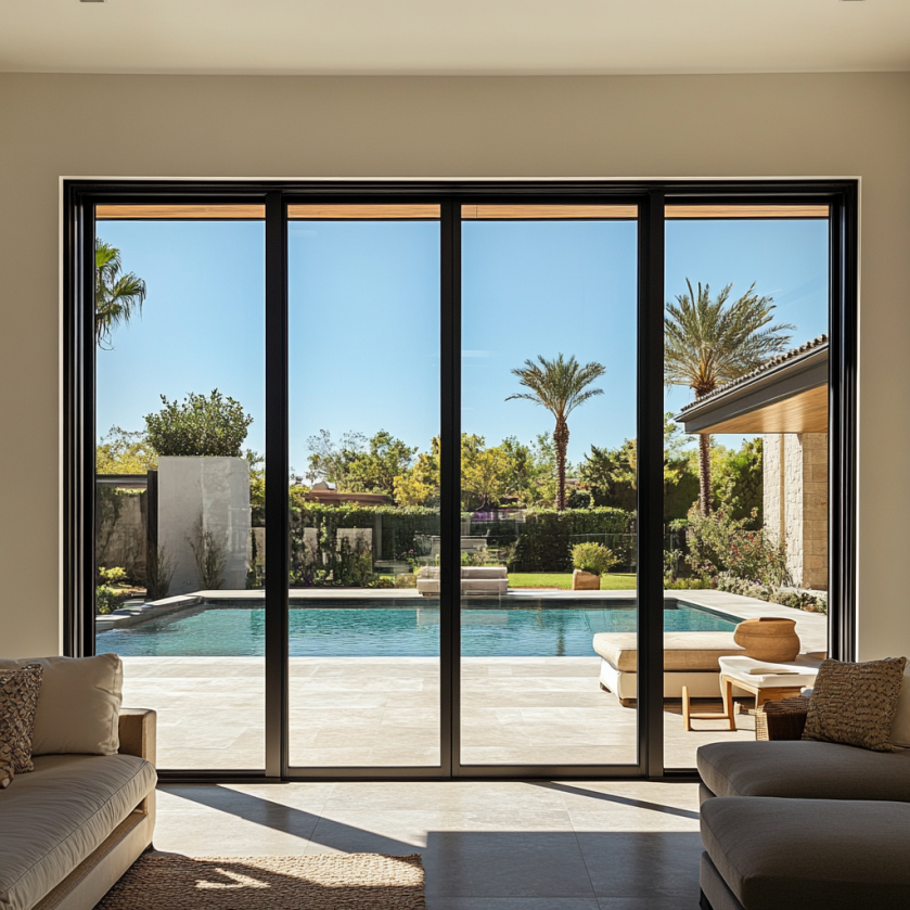 PA's slim framed aluminum door customization