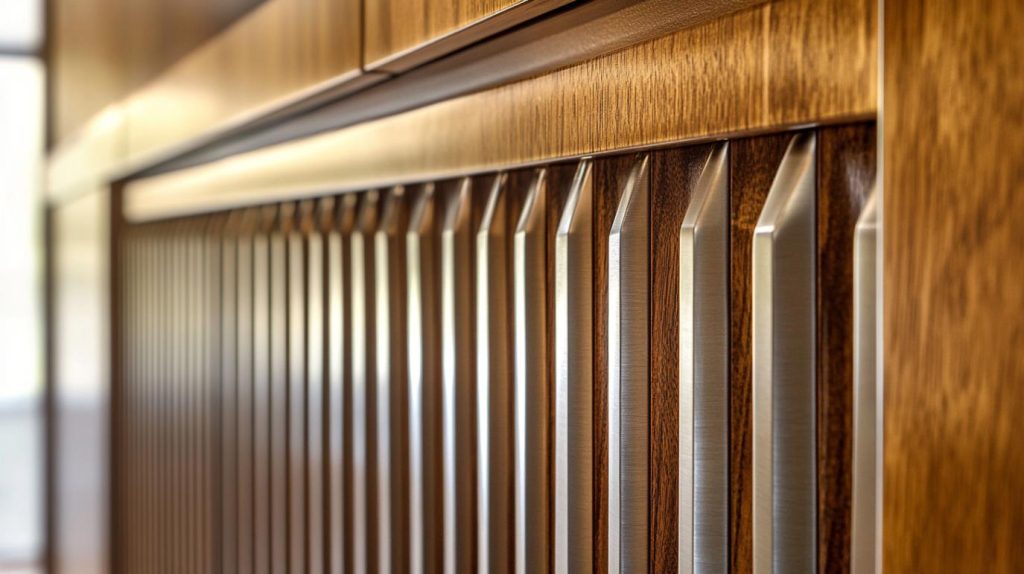 Metal Inlay Panel Top 10 Fluted Kitchen Cabinets Ideas