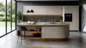 Modern-Luxury-Kitchen-Contemporary-Chinese-style-Kitchen-Cabinetry-with-Curved-Island