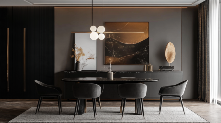 modern black sideboard buffet cabinet design ideas