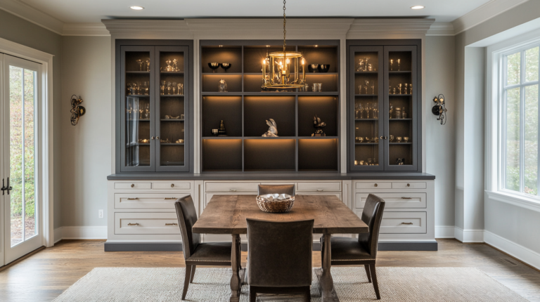 sideboard buffet cabinet with glass doors