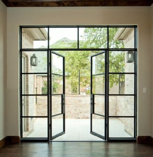 Modern-Classic-French-Door-Entrance-Door-Double-Swing-Door-Steel-Framed-Doors-and-Windows