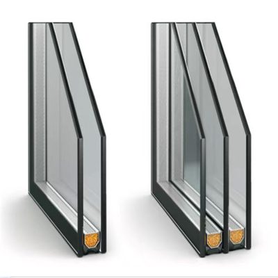 Single, double, and triple-glazed glass options for aluminum windows, providing optimal insulation and noise reduction.