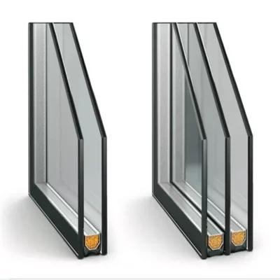 Various Structures-Double Glazed vs Triple Glazed window Single, double, and triple-glazed glass options for aluminum windows, providing optimal insulation and noise reduction.
