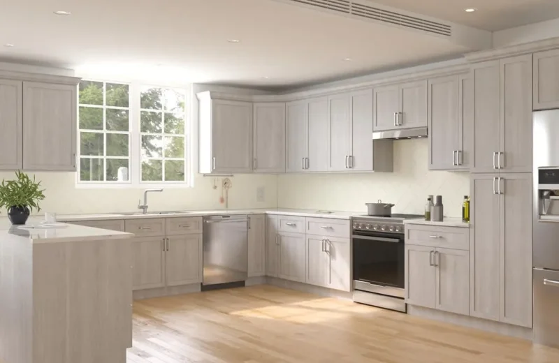 Light Grey Shaker Cabinet Kitchen
