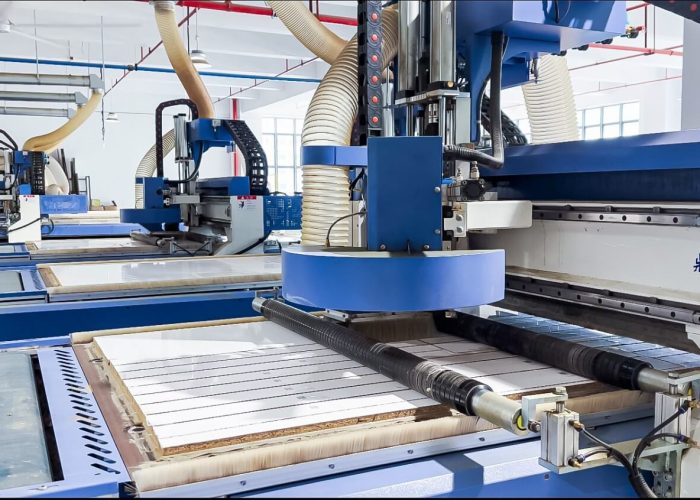 PA Home intelligent factory CNC machinery with precision wood processing and automated dust collection systems