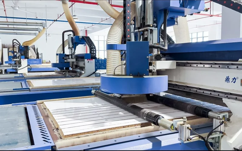 PA Home intelligent factory CNC machinery with precision wood processing and automated dust collection systems