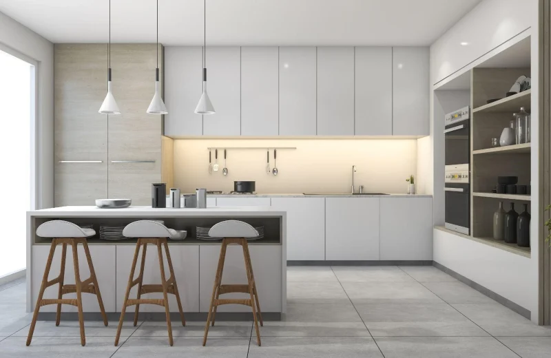 white-Lacquer-Kitchen-cabinet